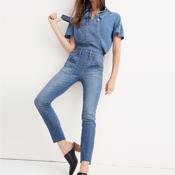 Madewell Pants - Madewell Skinny Overalls in Kemp Wash